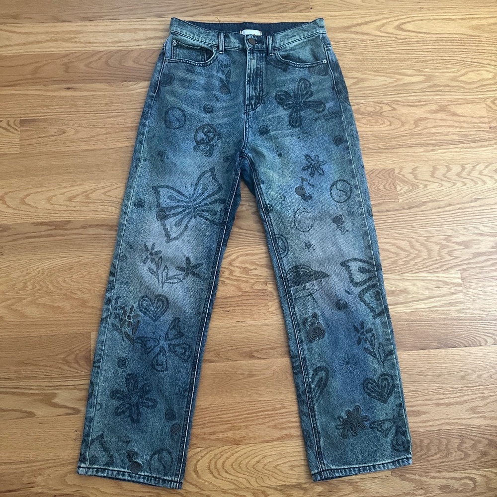 Urban Outfitters BDG NWOT Doodle Cowboy Jean (29)